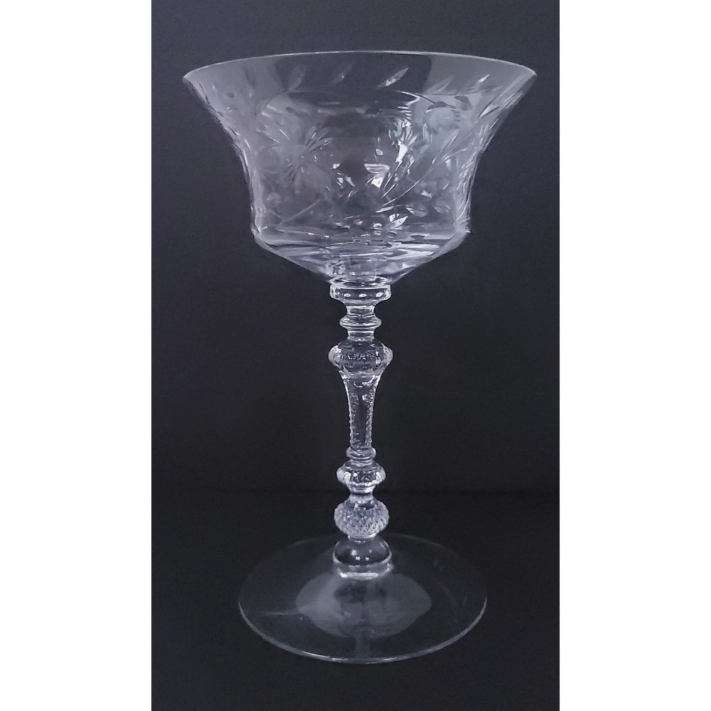 Vintage Cambridge Adonis Champagne Sherbert Glass 6 3/8"